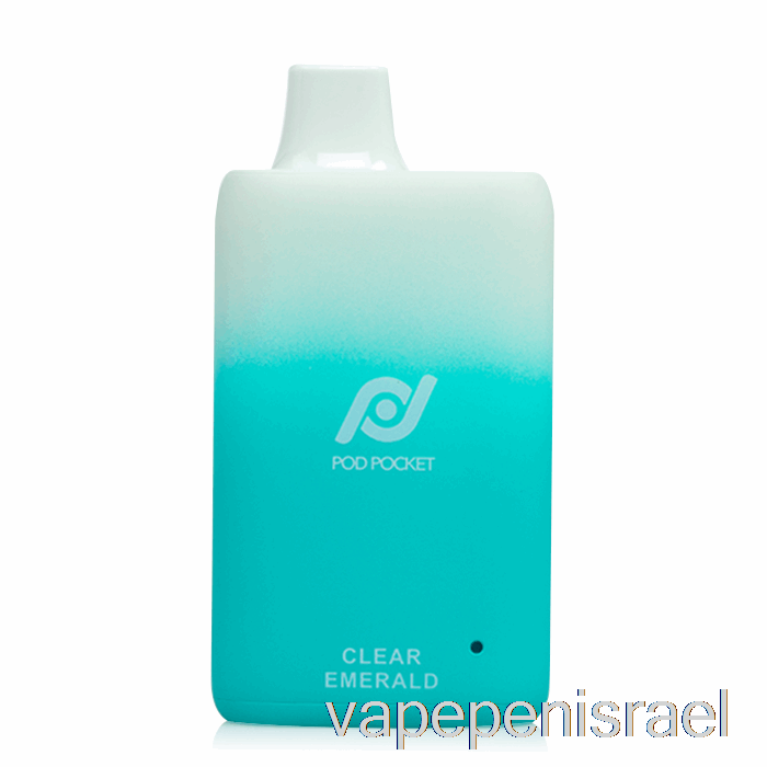 חד פעמי Vape Israel Pod Pocket 7500 חד פעמי שקופה אזמרגד